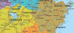 настенная карта Китай на русском языке