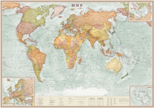 настенная Политическая карта мира (32) ― Параллель